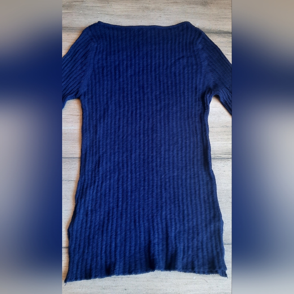 Ladies Acrylic/Nylon Top, Size LG, Dark Blue, 70% Acrylic 30% Nylon